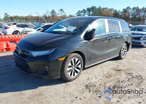 2025 Honda Odyssey Ex-L из США, поврежденный, VIN 5FNRL6H65SB079440